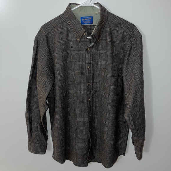 Pendleton Other - Pendleton 100% Virgin Wool Button Down Shirt Size L